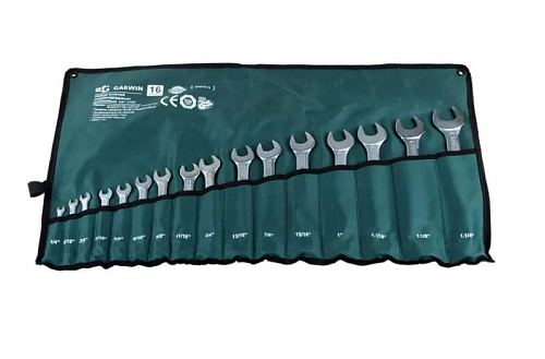 Набор ключей комбинированных 1/4"-1 1/4" (16 шт.) в сумке GARWIN Набор ключей комбинированных 1/4"-1 1/4" (16 шт.) в сумке GARWIN