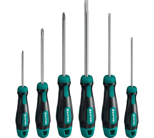 Набор отверток 6 шт в коробке KRAFTOOL Х-Drive-6 Набор отверток 6 шт в коробке KRAFTOOL Х-Drive-6