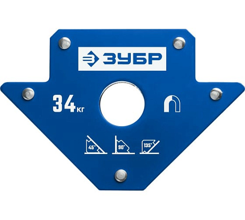 Угольник магнитный для сварочных работ ЗУБР УМ-3 до 34 кг Угольник магнитный для сварочных работ ЗУБР УМ-3 до 34 кг
