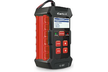 Тестер АКБ автомобилей с функцией восстановления, зарядное устройство, 3 в 1 12/24 В iCarTool IC-107 Тестер АКБ автомобилей с функцией восстановления, зарядное устройство, 3 в 1 12/24 В iCarTool IC-107