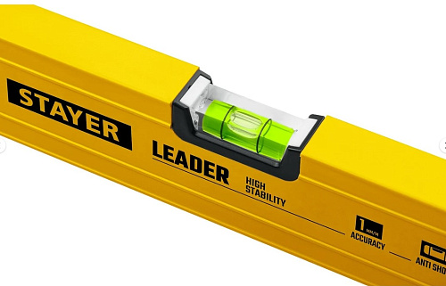 Уровень 800 мм усиленный профиль с поворотным глазком STAYER LEADER Уровень 800 мм усиленный профиль с поворотным глазком STAYER LEADER