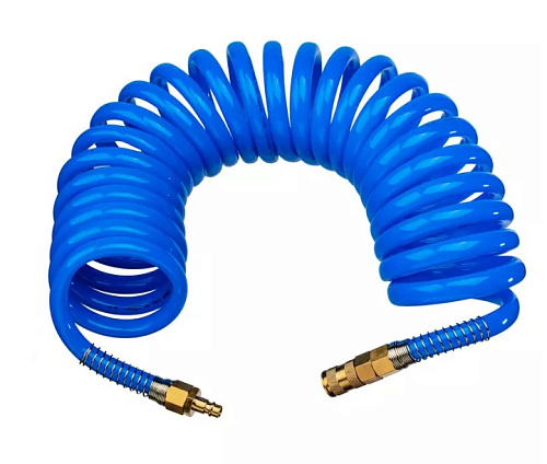 Шланг спиральный воздушный 7,5 м (12*16 мм) PU GARWIN Шланг спиральный воздушный 7,5 м (12*16 мм) PU GARWIN