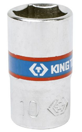 Головка торцевая 1/4" 10 мм, 6 гр., KING TONY 233510M Головка торцевая 1/4" 10 мм, 6 гр., KING TONY 233510M