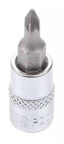 Головка торцевая со вставкой 1/4" PZ0, 37 мм Licota Головка торцевая со вставкой 1/4" PZ0, 37 мм Licota