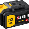 Аккумуляторная батарея 20 В, Li-Ion, 4 Ач, тип V1, STEHER Аккумуляторная батарея 20 В, Li-Ion, 4 Ач, тип V1, STEHER