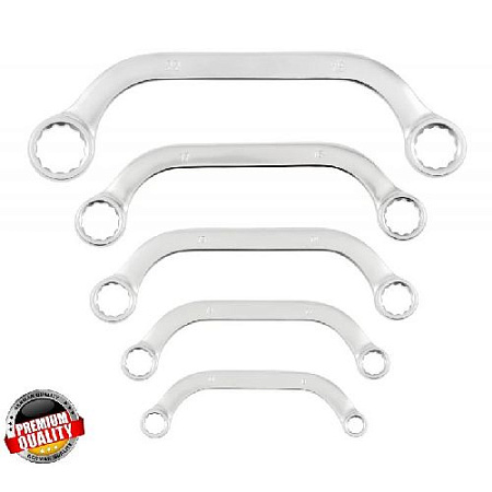 Набор ключей накидных стартерных 8-22 мм (5 шт) HOEGERT Набор ключей накидных стартерных 8-22 мм (5 шт) HOEGERT