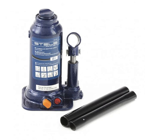 Домкрат бутылочный 2 т 170-380 мм, телескопический STELS Домкрат бутылочный 2 т 170-380 мм, телескопический STELS
