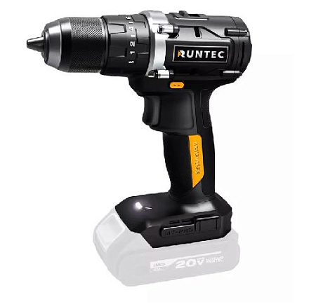 Дрель-шуруповерт аккумуляторная ударная 20 В, 55 Нм, без АКБ, бесщеточный двиг. RUNTEC PRO Дрель-шуруповерт аккумуляторная ударная 20 В, 55 Нм, без АКБ, бесщеточный двиг. RUNTEC PRO