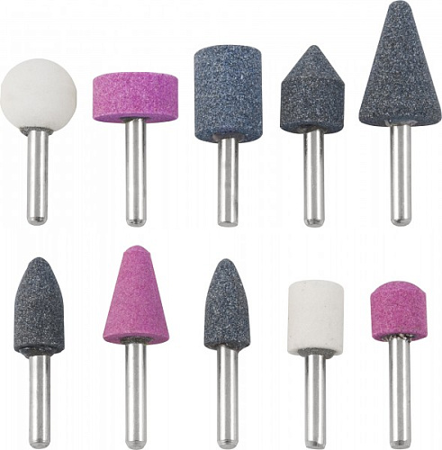 Шарошки абразивные для дрели 6 мм 10 шт Thorvik GSK10 Шарошки абразивные для дрели 6 мм 10 шт Thorvik GSK10