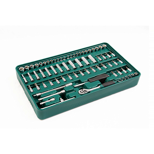 Набор головок торцевых 4-14 мм (1/4") 6 гр., 73 предм., с аксессуарами, ложемент-кейс ROSSVIK Набор головок торцевых 4-14 мм (1/4") 6 гр., 73 предм., с аксессуарами, ложемент-кейс ROSSVIK
