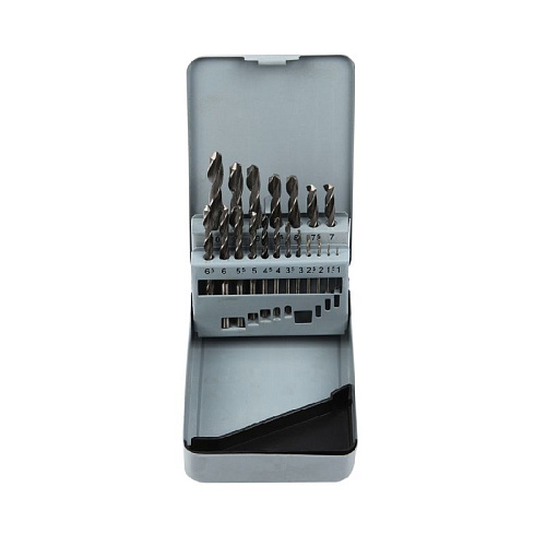 Набор сверл по металлу 1-10 мм (19 шт) НС19И 0,5 мм JSD Tools Набор сверл по металлу 1-10 мм (19 шт) НС19И 0,5 мм JSD Tools