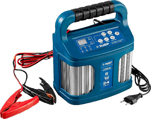 Зарядное устройство автомобильное 6/12/24 В, 2-12А, розетка 12В ЗУБР УЗУ-240 Зарядное устройство автомобильное 6/12/24 В, 2-12А, розетка 12В ЗУБР УЗУ-240