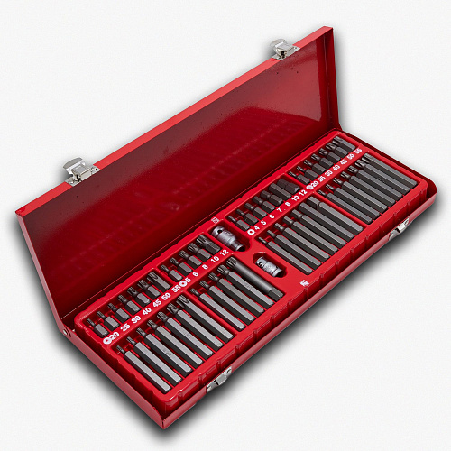 Набор бит 54 предм. (Torx, Spline, Hex) ROSSVIK Набор бит 54 предм. (Torx, Spline, Hex) ROSSVIK