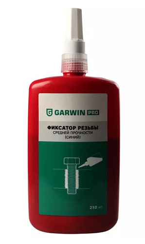 Фиксатор резьбовых соединений средней прочности 250 мл, синий GARWIN PRO Фиксатор резьбовых соединений средней прочности 250 мл, синий GARWIN PRO