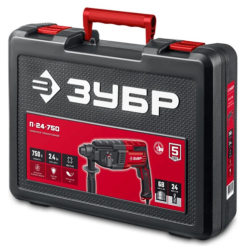 Перфоратор SDS-plus 750 Вт/2,4 Дж, 3 режима ЗУБР Перфоратор SDS-plus 750 Вт/2,4 Дж, 3 режима ЗУБР