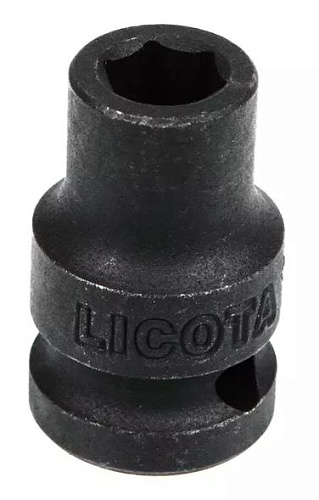 Головка торцевая ударная 1/4" 12 мм, 6 гр., CrMo Licota Головка торцевая ударная 1/4" 12 мм, 6 гр., CrMo Licota