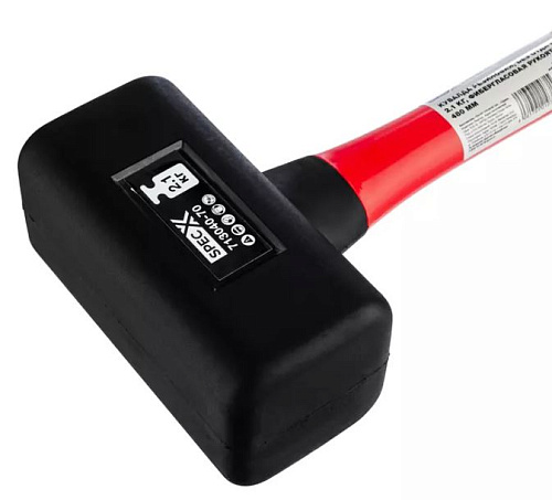 Кувалда 2,1 кг с фиберглассовой рукояткой, резиновый боек SpecX Кувалда 2,1 кг с фиберглассовой рукояткой, резиновый боек SpecX