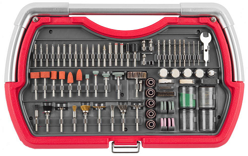 Набор мини-насадок для граверов 206 предм. в кейсе ЗУБР Набор мини-насадок для граверов 206 предм. в кейсе ЗУБР