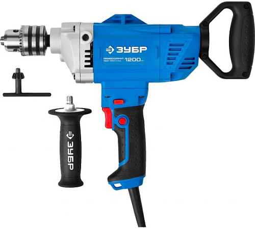 Дрель-миксер 1200 Вт, 0-850 об/мин, 3-16 мм патрон, 160 Нм ЗУБР ЗДМ-1200 РММ2 Дрель-миксер 1200 Вт, 0-850 об/мин, 3-16 мм патрон, 160 Нм ЗУБР ЗДМ-1200 РММ2