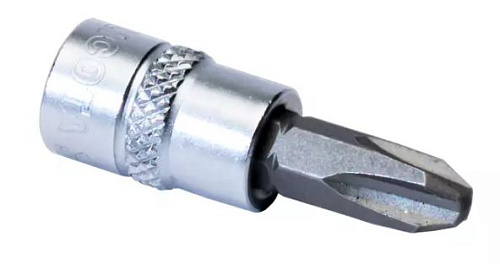 Головка торцевая со вставкой 1/4" PH №3, 37 мм Licota Головка торцевая со вставкой 1/4" PH №3, 37 мм Licota