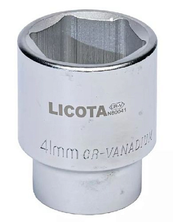 Головка торцевая 1" 41 мм, 6 гр., CrV Licota Головка торцевая 1" 41 мм, 6 гр., CrV Licota