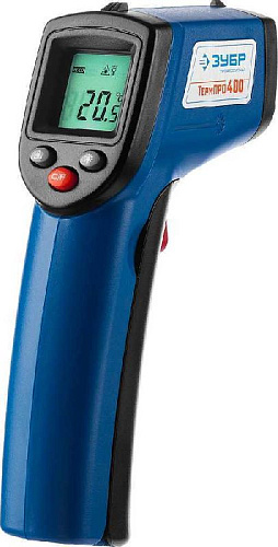 Пирометр инфракрасный (-50°С до +380°С) ТермПро-400 ЗУБР Профессионал Пирометр инфракрасный (-50°С до +380°С) ТермПро-400 ЗУБР Профессионал