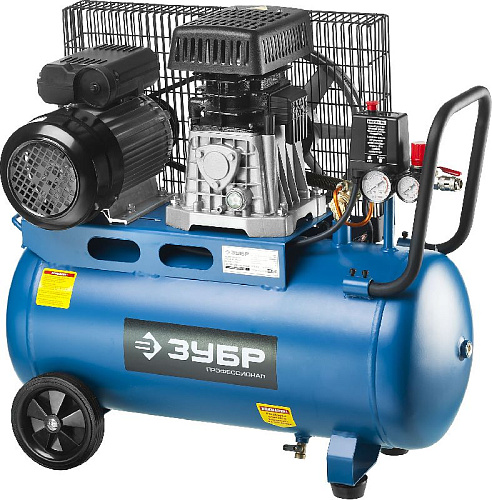 Компрессор масляный ременной 50 л, 2,2 кВт, 360 л/мин, 10 бар, 220 В ЗУБР Профессионал Компрессор масляный ременной 50 л, 2,2 кВт, 360 л/мин, 10 бар, 220 В ЗУБР Профессионал