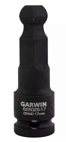 Головка торцевая ударная HEX 1/2" Н17 мм L=78 мм с шаром GARWIN Головка торцевая ударная HEX 1/2" Н17 мм L=78 мм с шаром GARWIN