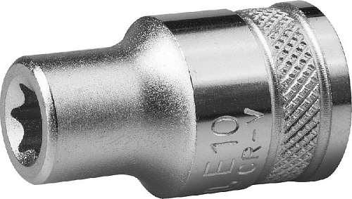 Головка торцевая 1/2" E10 CrV KRAFTOOL Головка торцевая 1/2" E10 CrV KRAFTOOL