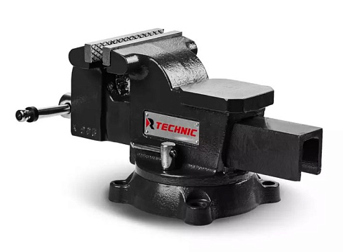 Тиски слесарные 125 мм усиленные, поворотные RUNTEC TECHNIC Тиски слесарные 125 мм усиленные, поворотные RUNTEC TECHNIC