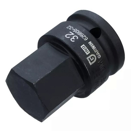 Головка торцевая ударная HEX 3/4", 32 мм, L=60 мм Garwin Головка торцевая ударная HEX 3/4", 32 мм, L=60 мм Garwin