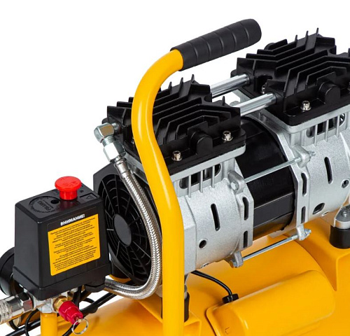 Компрессор безмасляный 10 л, 0,65 кВт, 120 л/мин, 8 бар, 230 В, малошумный Denzel DLS650/10 Компрессор безмасляный 10 л, 0,65 кВт, 120 л/мин, 8 бар, 230 В, малошумный Denzel DLS650/10