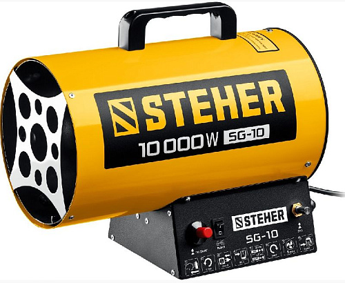 Пушка тепловая газовая 10,0 кВт, 350 м.куб/час, 0,8 кг/ч STEHER Пушка тепловая газовая 10,0 кВт, 350 м.куб/час, 0,8 кг/ч STEHER