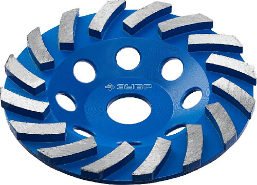 Чашка алмазная сегментная 125 мм Турбо ЗУБР Профессионал Чашка алмазная сегментная 125 мм Турбо ЗУБР Профессионал