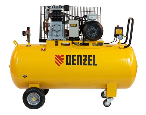 Компрессор масляный ременной 200 л, 3,0 кВт, 530 л/мин, 10 бар, 380 В Denzel BCI3000-T/200 Компрессор масляный ременной 200 л, 3,0 кВт, 530 л/мин, 10 бар, 380 В Denzel BCI3000-T/200