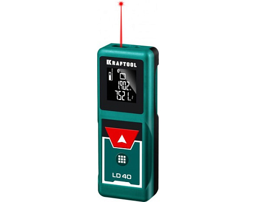 Дальномер лазерный 40 м, точность 1,5 мм KRAFTOOL LD-40 Дальномер лазерный 40 м, точность 1,5 мм KRAFTOOL LD-40