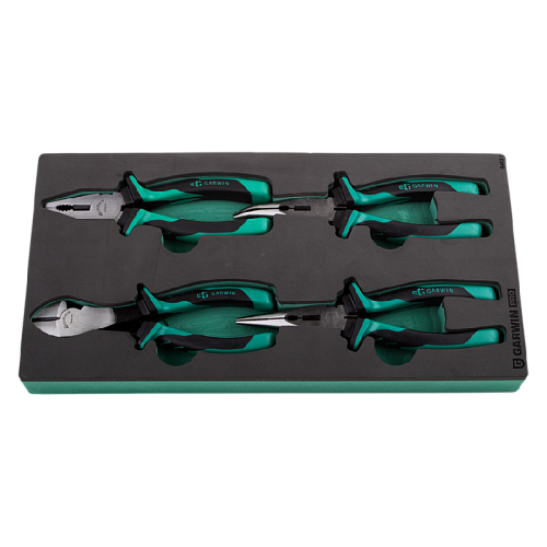 Набор шарнирно-губцевого инструмента 4 предм. 180 и 200 мм в ложементе EVA GARWIN PRO 646310 Набор шарнирно-губцевого инструмента 4 предм. 180 и 200 мм в ложементе EVA GARWIN PRO 646310