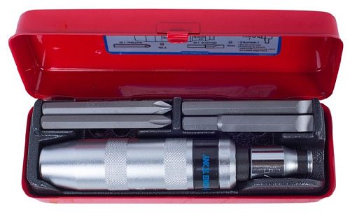 Отвертка ударная с набором бит 6 предм. 5/16" KING TONY Отвертка ударная с набором бит 6 предм. 5/16" KING TONY