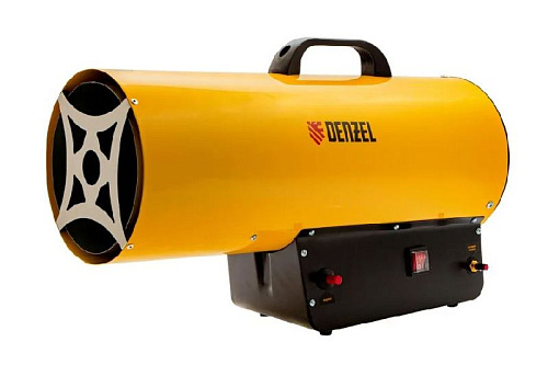 Пушка тепловая газовая 50,0 кВт, 1400м.куб/час, 3,3кг/ч Denzel GHG-50 Пушка тепловая газовая 50,0 кВт, 1400м.куб/час, 3,3кг/ч Denzel GHG-50