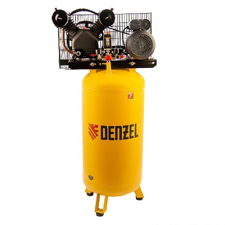 Компрессор масляный ременной 100 л, 2,3 кВт, 440 л/мин, 220 В вертикальный Denzel BCV2200/100V 