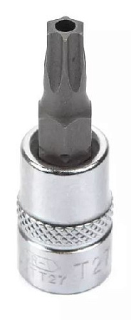 Головка торцевая со вставкой torx с отверстием 1/4" T27H, 37 мм Licota Головка торцевая со вставкой torx с отверстием 1/4" T27H, 37 мм Licota