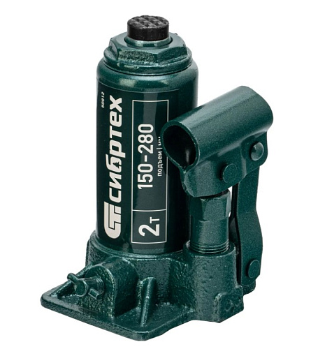 Домкрат бутылочный 2 т 150-280 мм в пластиковом кейсе Сибртех Домкрат бутылочный 2 т 150-280 мм в пластиковом кейсе Сибртех