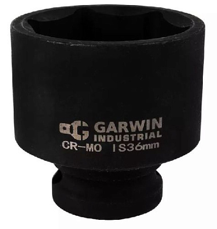 Головка торцевая ударная 1/2" 36 мм, 6 гр., CrMo GARWIN Головка торцевая ударная 1/2" 36 мм, 6 гр., CrMo GARWIN
