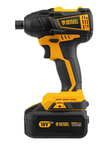 Винтоверт аккумуляторный ударный 18 В, 200 Нм, 1*4 Ач, бесщеточ. двиг. в кейсе Denzel CID-IB-200 Винтоверт аккумуляторный ударный 18 В, 200 Нм, 1*4 Ач, бесщеточ. двиг. в кейсе Denzel CID-IB-200