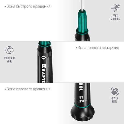 Набор отверток для точной механики 12 шт KRAFTOOL Precision Набор отверток для точной механики 12 шт KRAFTOOL Precision