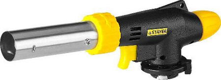 Горелка газовая на баллон с пьезоподжигом, регулировка пламени, 1300С STAYER PROFESSIONAL Горелка газовая на баллон с пьезоподжигом, регулировка пламени, 1300С STAYER PROFESSIONAL