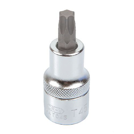 Головка торцевая со вставкой Torx 1/2" T45, 55 мм Licota Головка торцевая со вставкой Torx 1/2" T45, 55 мм Licota