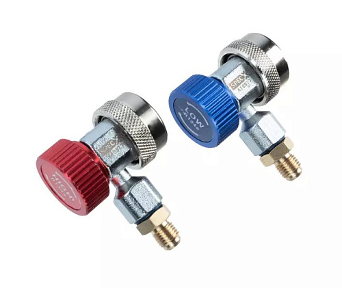 Адаптер манометрического коллектора 2 шт красный и синий R134A SpecX Адаптер манометрического коллектора 2 шт красный и синий R134A SpecX