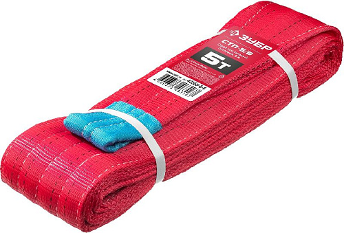 Строп текстильный петлевой г/п 5 т, длина 6 м, красный ЗУБР СТП-5/6 Строп текстильный петлевой г/п 5 т, длина 6 м, красный ЗУБР СТП-5/6