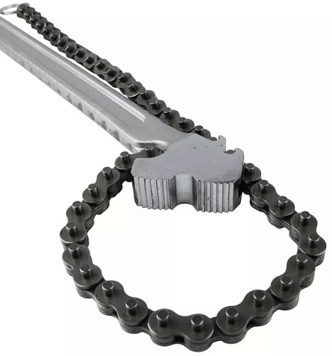 Съемник масляных фильтров цепной 170 мм, рукоять 610 мм SpecX Съемник масляных фильтров цепной 170 мм, рукоять 610 мм SpecX